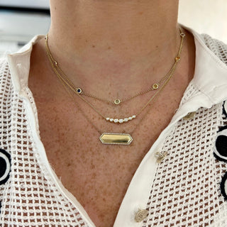 7 Diamond Bubble Necklace  Lindsey Leigh Jewelry.
