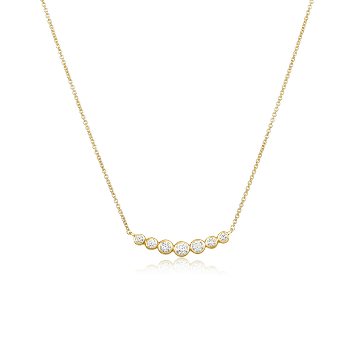 7 Diamond Bubble Necklace - Lindsey Leigh Jewelry
