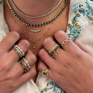7 Diamond Bubble Necklace  Lindsey Leigh Jewelry.

