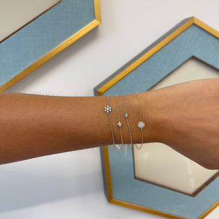 Single Diamond Bezel Bracelet  Lindsey Leigh Jewelry.
