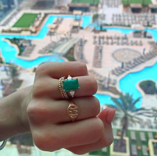 LLJ Signature Emerald Ring  Lindsey Leigh Jewelry.
