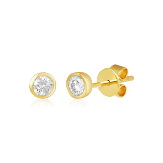 Bezel Studs  Lindsey Leigh Jewelry.
