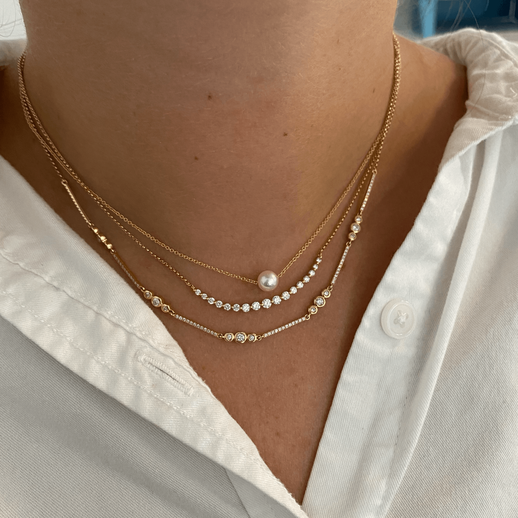 South sea pearls chain | Pearl necklace designs, Pearl jewelry sets, Pearl  jewelry design