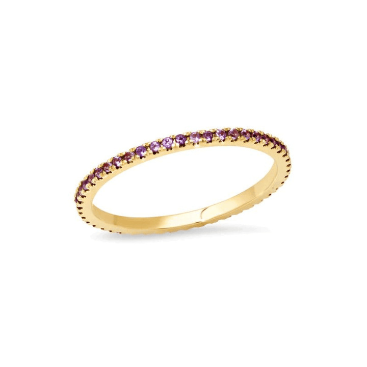 Amethyst Eternity Band - Lindsey Leigh Jewelry