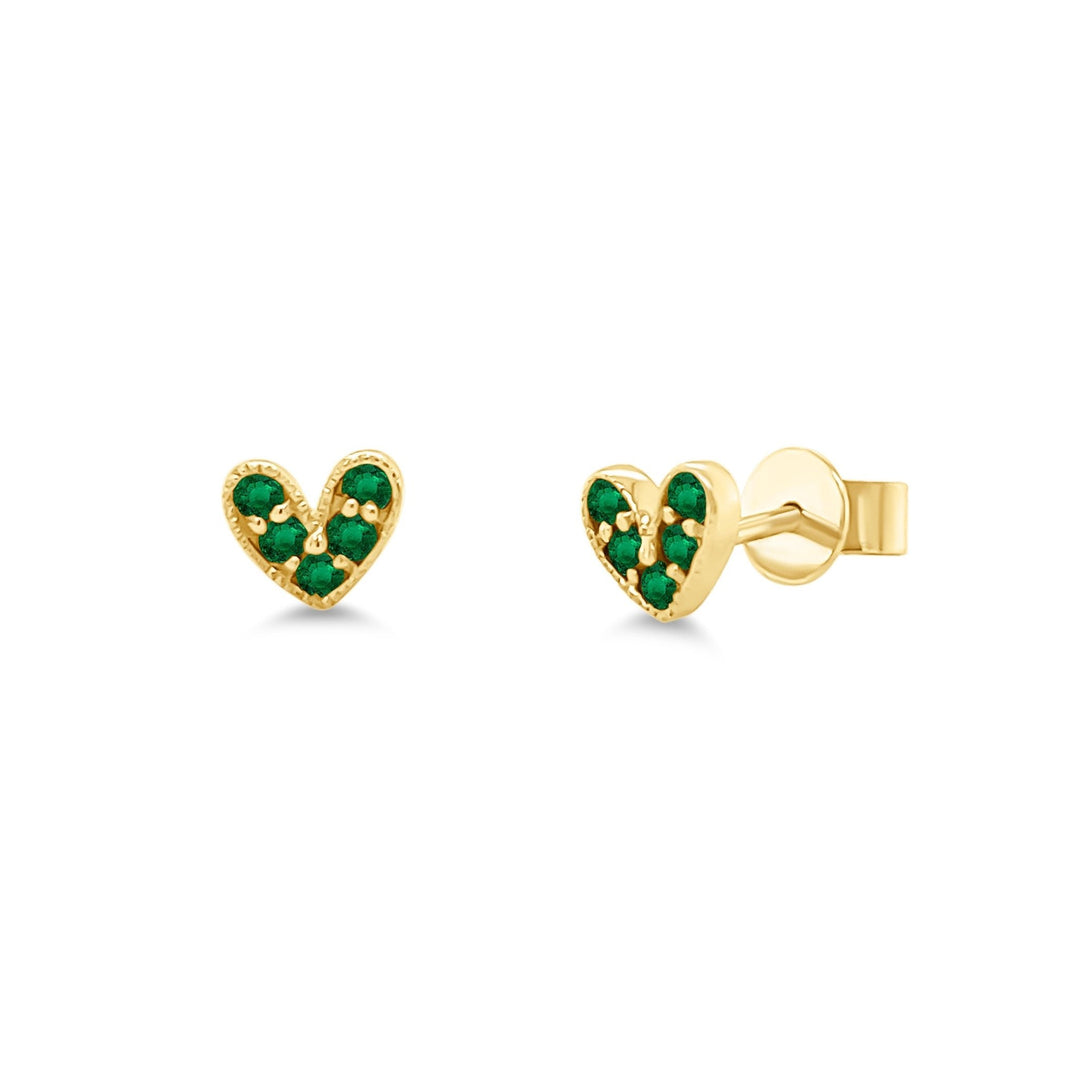 Artsy Heart Studs - Lindsey Leigh Jewelry