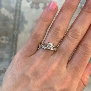 Asscher Cut Solitaire  Lindsey Leigh Jewelry.
