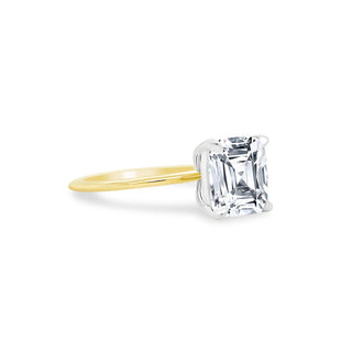 Asscher Cut Solitaire  Lindsey Leigh Jewelry.
