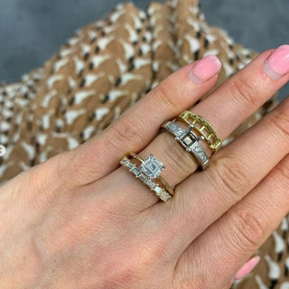 Asscher Cut Solitaire  Lindsey Leigh Jewelry.
