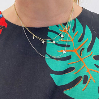 Diamond Asymmetrical Script Initial Necklace  Lindsey Leigh Jewelry.
