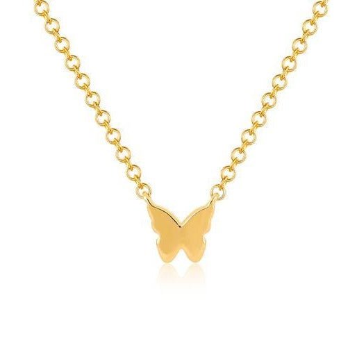 Baby Gold Butterfly Necklace - Lindsey Leigh Jewelry