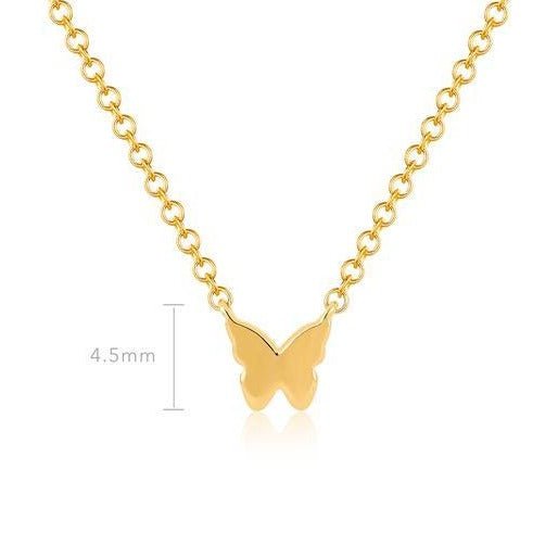 Baby Gold Butterfly Necklace - Lindsey Leigh Jewelry