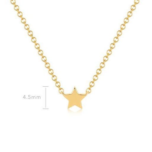 Baby Gold Star Necklace - Lindsey Leigh Jewelry