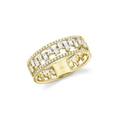 Baguette Cage Band - Lindsey Leigh Jewelry