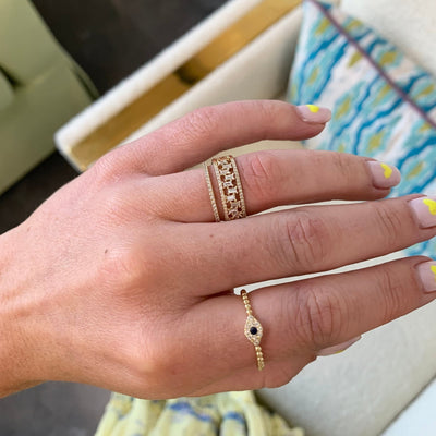 Baguette Cage Band - Lindsey Leigh Jewelry