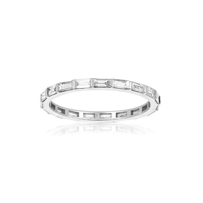 Baguette Eternity Band  Lindsey Leigh Jewelry.