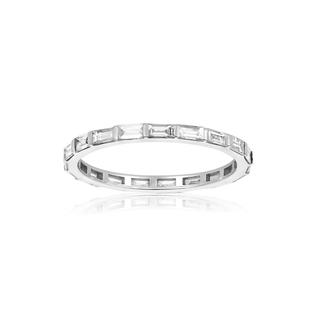 Baguette Eternity Band  Lindsey Leigh Jewelry.
