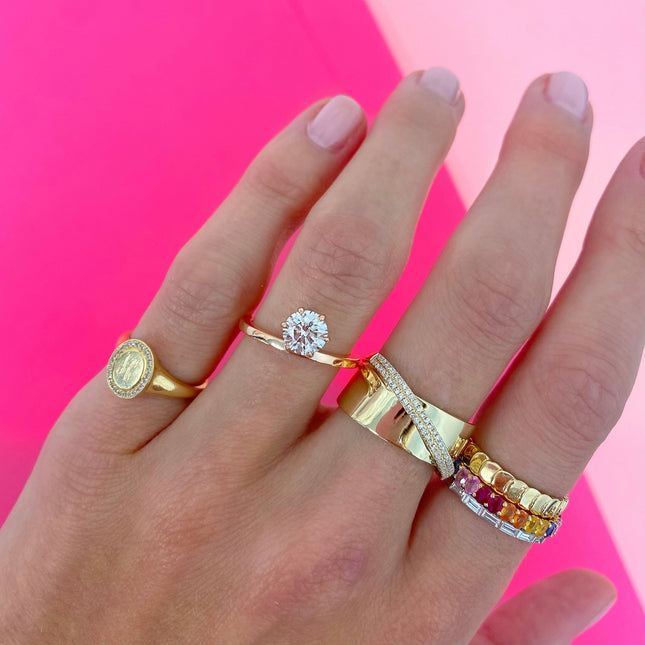 Baguette Eternity Band  Lindsey Leigh Jewelry.