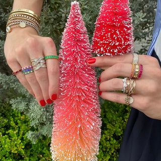 Baguette Gemstone Band  Lindsey Leigh Jewelry.
