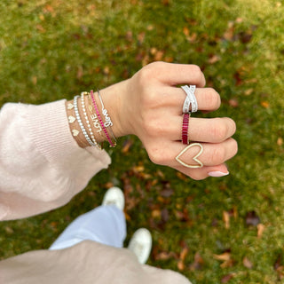 Baguette Gemstone Band  Lindsey Leigh Jewelry.
