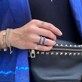 Baguette Gemstone Band  Lindsey Leigh Jewelry.

