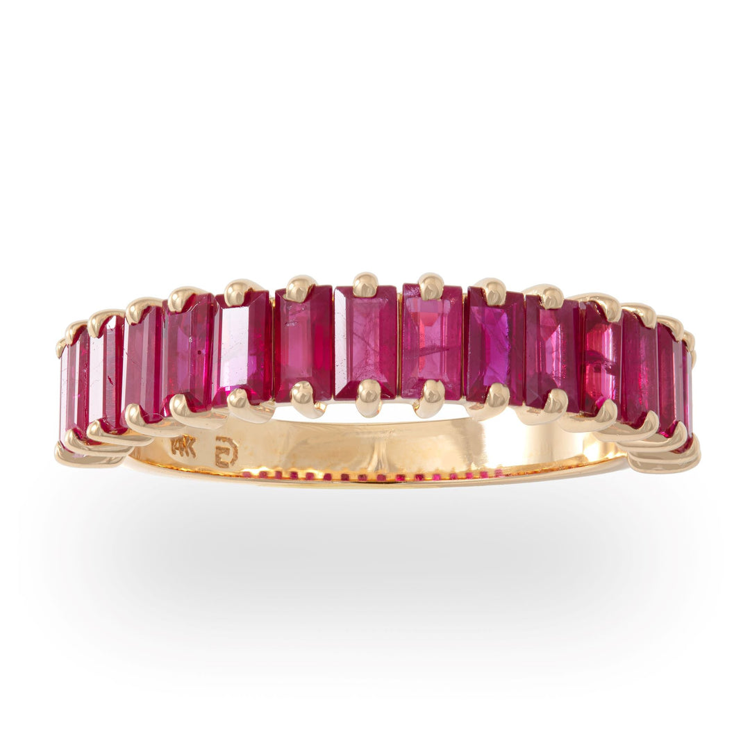Baguette Gemstone Band - Lindsey Leigh Jewelry