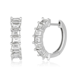 Baguette Huggies  Lindsey Leigh Jewelry.
