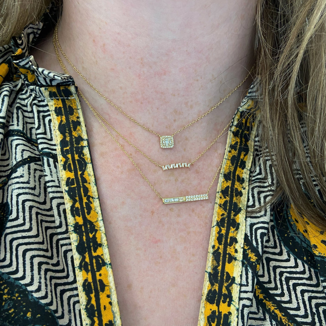 Baguette Mosaic Necklace - Lindsey Leigh Jewelry