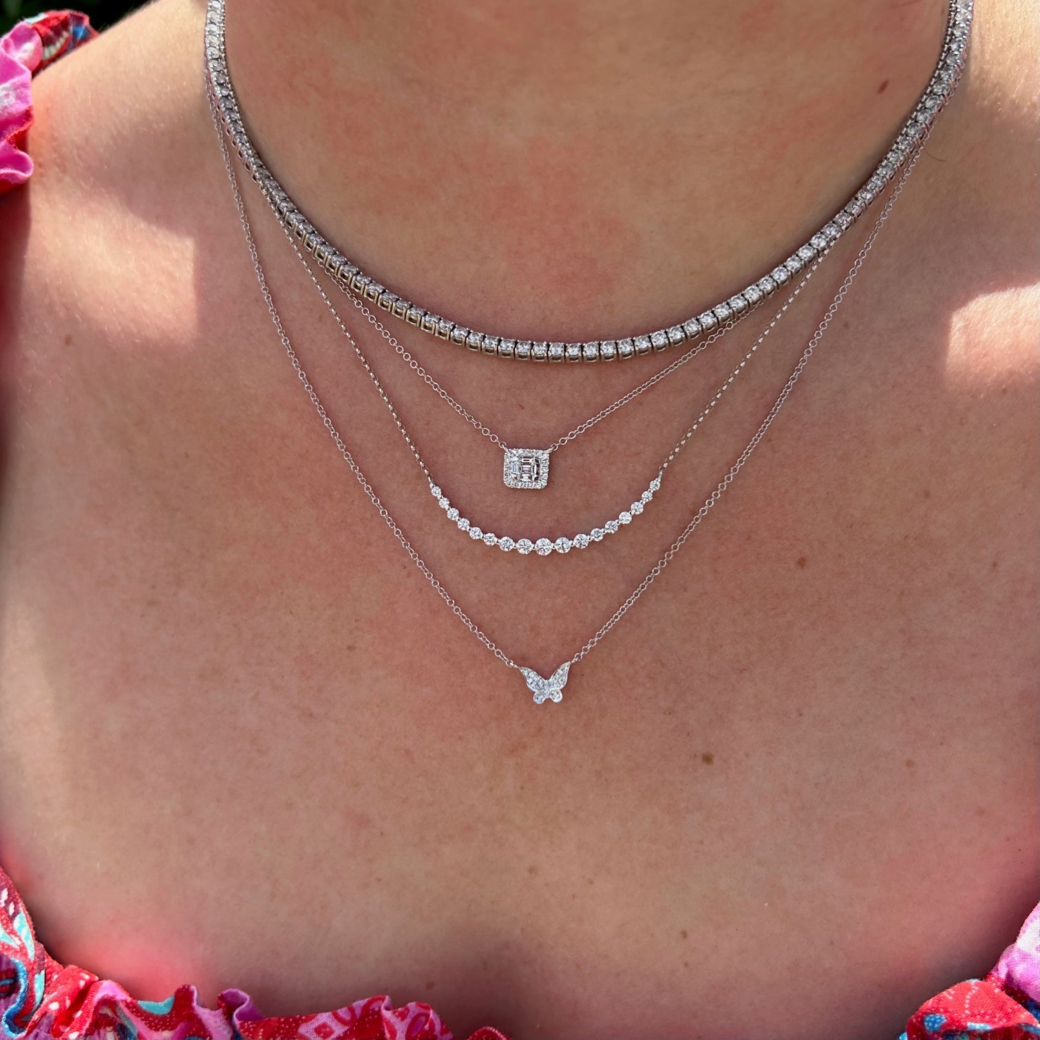 Baguette Mosaic Necklace – Lindsey Leigh Jewelry