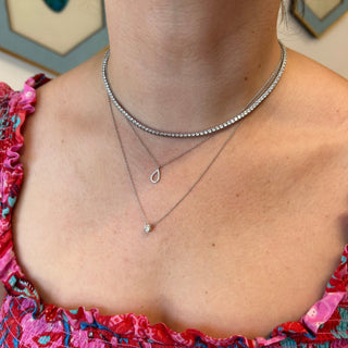 Basket Set Diamond Necklace  Lindsey Leigh Jewelry.

