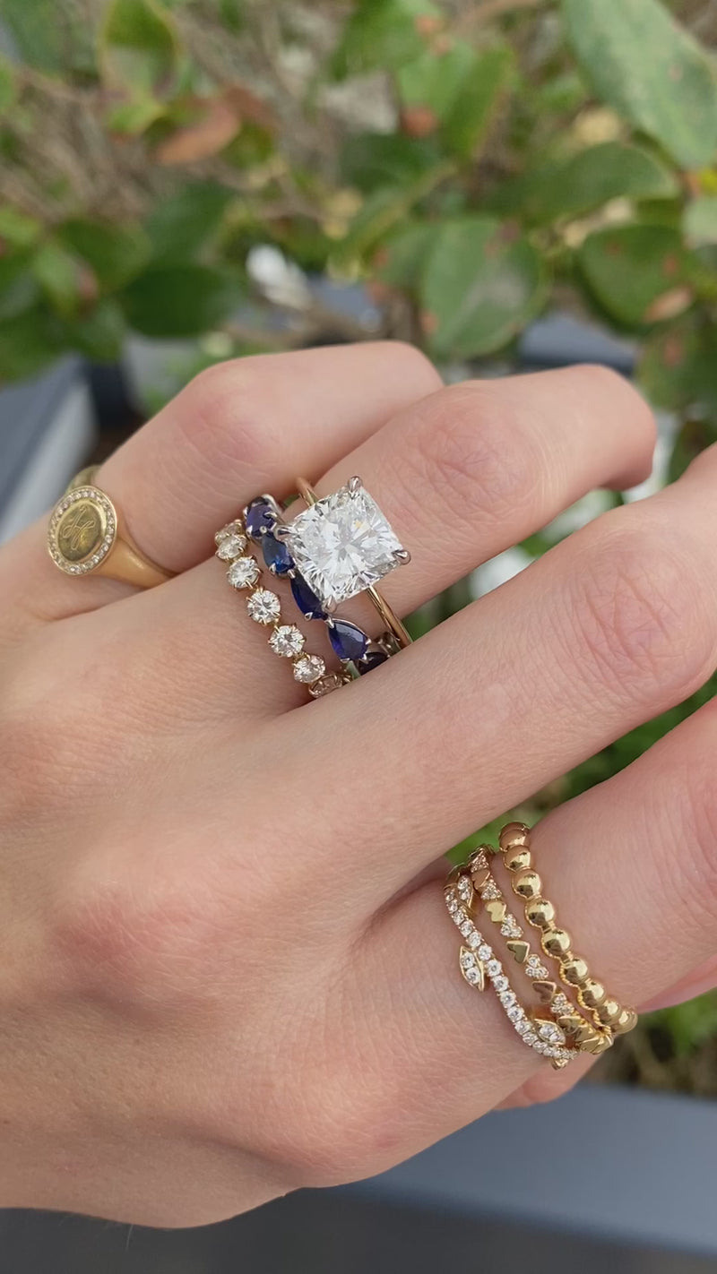 Cushion Cut Solitaire  Lindsey Leigh Jewelry.