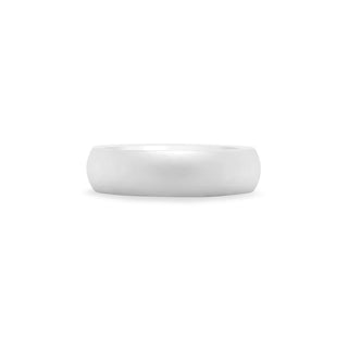 Bead Blast Half Round Band  Lindsey Leigh Jewelry.

