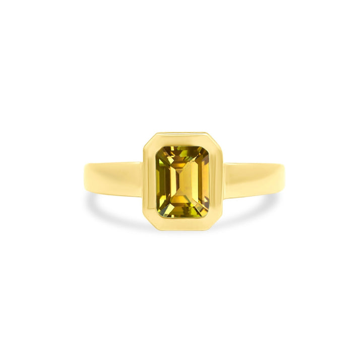 Bezel Set Gemstone Ring - Lindsey Leigh Jewelry