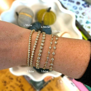 Bezel Set Tennis Bracelet  Lindsey Leigh Jewelry.
