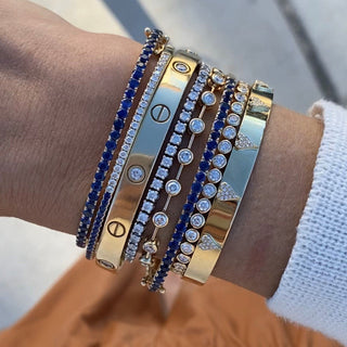 Bezel Set Tennis Bracelet  Lindsey Leigh Jewelry.
