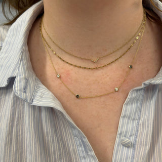 Birthstone Bezel Necklace  Lindsey Leigh Jewelry.
