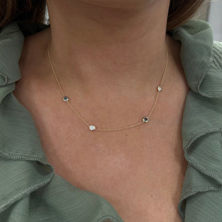 Birthstone Bezel Necklace  Lindsey Leigh Jewelry.
