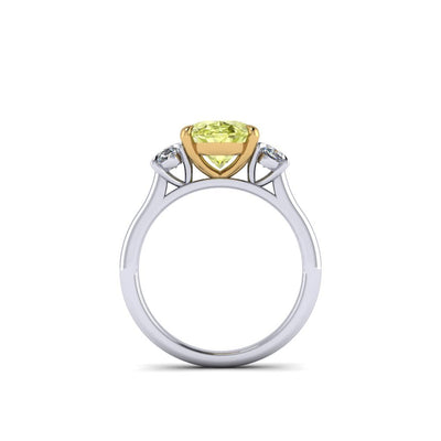 Canary Three Stone Ring - Lindsey Leigh Jewelry