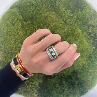 Chasing Emerald Cut Band  Lindsey Leigh Jewelry.
