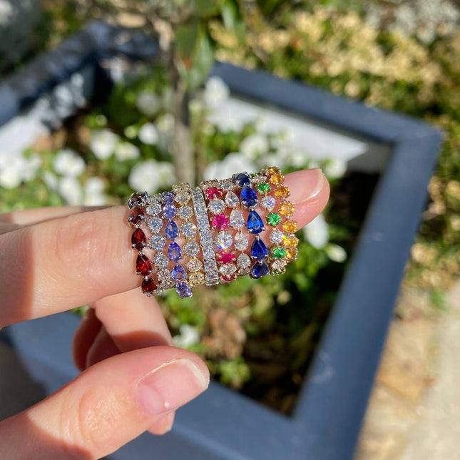 LLJ Signature Chasing Pear Band  Lindsey Leigh Jewelry.