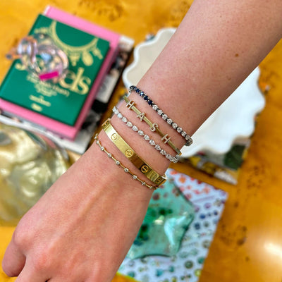 Chasing Pear Tennis Bracelet - Lindsey Leigh Jewelry