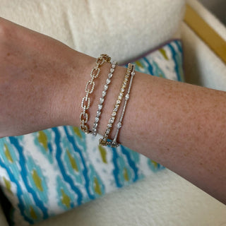 Chasing Pear Tennis Bracelet  Lindsey Leigh Jewelry.

