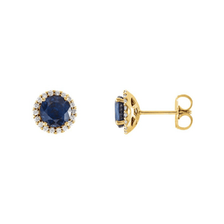 Chatham Sapphire Earrings  Lindsey Leigh Jewelry.
