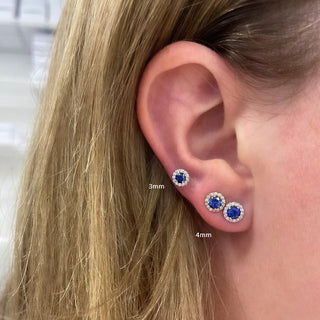 Chatham Sapphire Earrings  Lindsey Leigh Jewelry.
