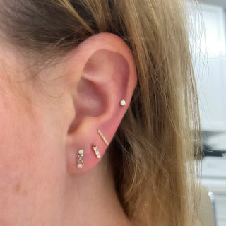 Classic Diamond Bar Studs  Lindsey Leigh Jewelry.
