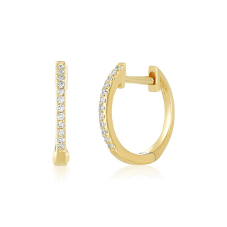 Classic Diamond Huggies  Lindsey Leigh Jewelry.
