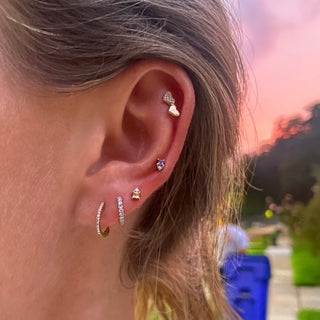 Classic Diamond Huggies  Lindsey Leigh Jewelry.
