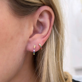 Classic Rainbow Huggies  Lindsey Leigh Jewelry.
