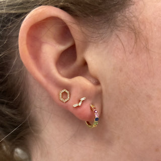 Classic Rainbow Huggies  Lindsey Leigh Jewelry.
