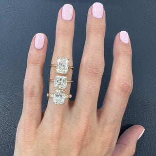 Cushion Cut Solitaire  Lindsey Leigh Jewelry.
