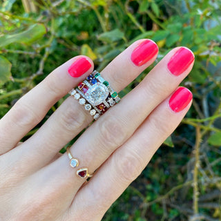 Cushion Cut Solitaire  Lindsey Leigh Jewelry.
